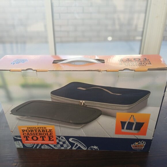 Casserole Tote Outdoor Adventure Portable Insulated with Travel Lid - Picture 1 of 4